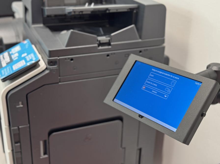 Billede af printer på Hjørring Bibliotek